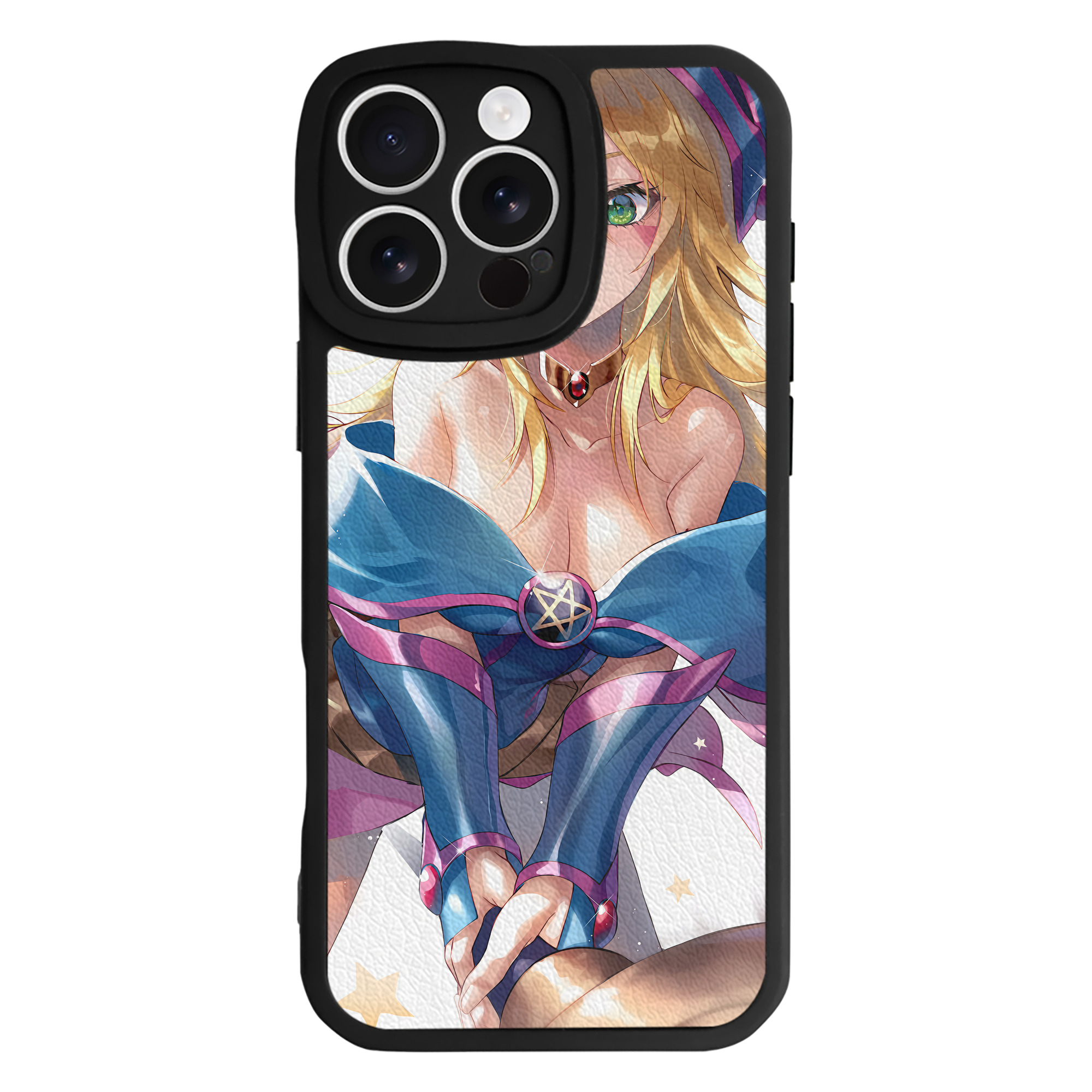 （画像用） 遊☆戯☆王 Yu-Gi-Oh! 【iPhone 16シリーズ対応】シリコンスマホケース（レザー調） 材質：シリコン